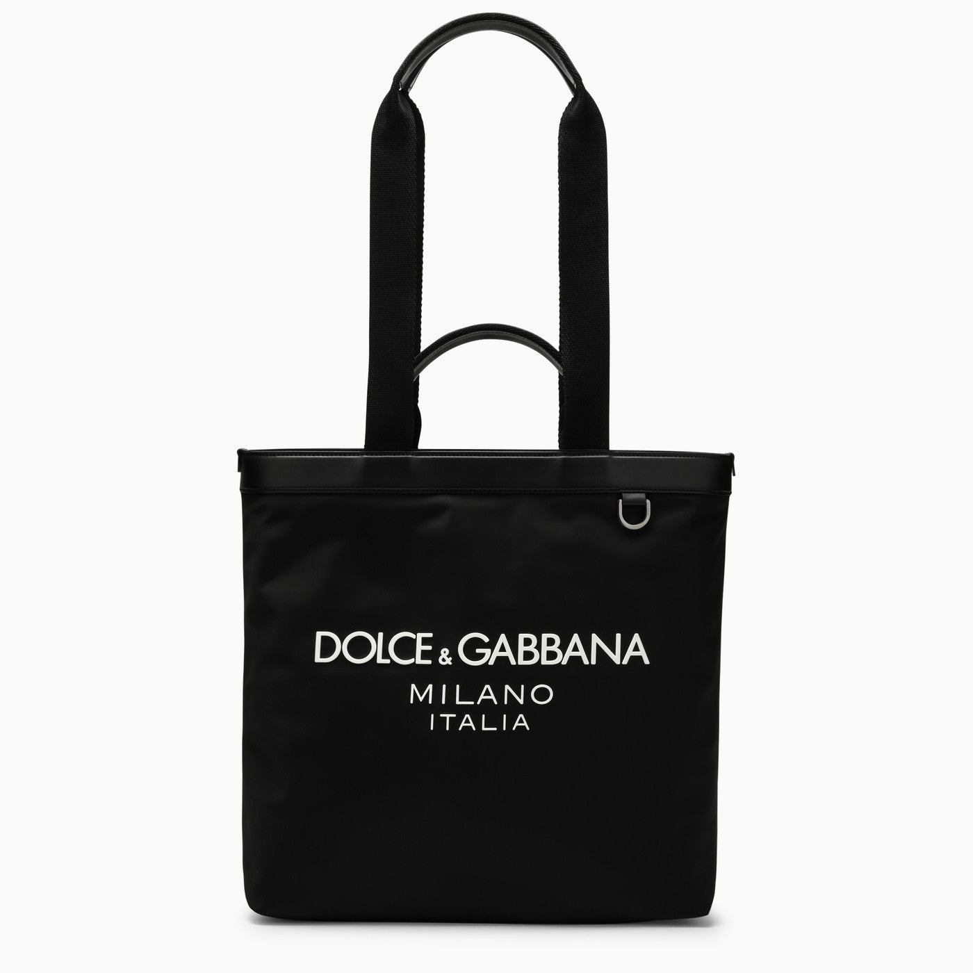 Dolce Gabbana Black Nylon boodschappentas met logo Balardi