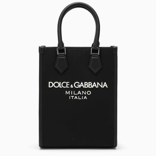 Dolce&Gabbana Small Black Nylon Bag With Logo