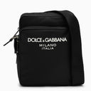 Dolce&Gabbana Black Messenger Bag In Nylon