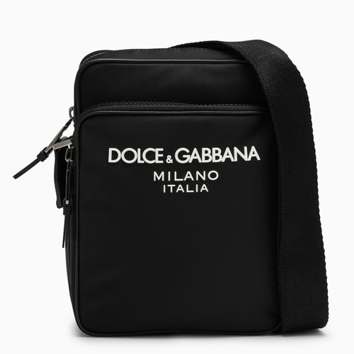 Dolce&Gabbana Black Messenger Bag In Nylon