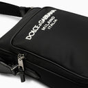 Dolce&Gabbana Black Messenger Bag In Nylon