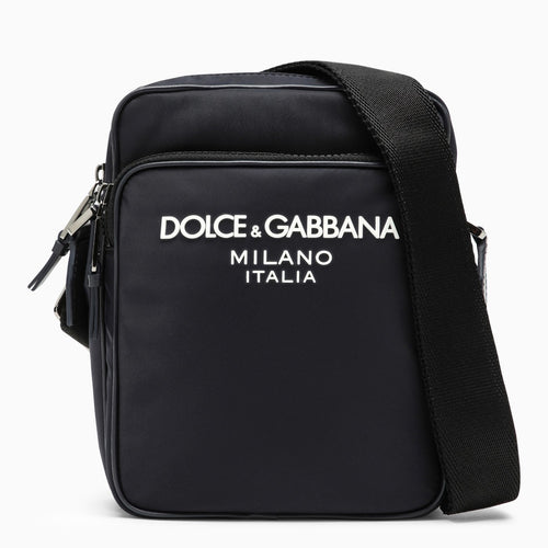 Dolce&Gabbana Blue Messenger Bag In Nylon