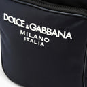 Dolce&Gabbana Blue Messenger Bag In Nylon