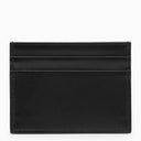 Dolce & Gabbana Black Ofskin Porta della scheda con logo