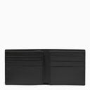 Dolce & Gabbana Black Leather Bi Fold Walet con logo
