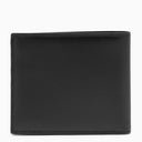 Dolce & Gabbana Black Leather Bi Fold Walet con logo