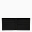 Dolce & Gabbana Black Leather Bi Fold Walet con logo