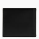 Dolce & Gabbana Black Leather Bi Fold Walet con logo