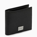 Dolce & Gabbana Black Leather Bi Fold Worket