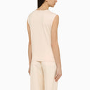 Loulou Studio Cream Cotton Crewneck Tank Top