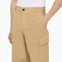 Darkpark Beige Canvas Cargo Trousers - Balardi