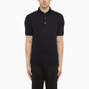 Zegna Navy Blue Short Sleeves Polo
