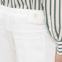 Pt Torino Denim Regular White Cotton Trousers