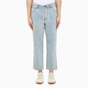Pt Torino Denim Light Blue Cotton Cropped Jeans - Balardi