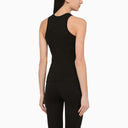 Balmain Black Tank top con logo