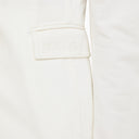 Balmain White Double Breasted Cotton Jacket