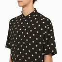 Camicia nera Balmain con stelle