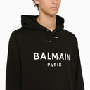 Balmain Black Hoodie mit Logo