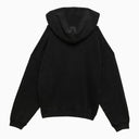 Acne Studios con cappuccio di cotone nero con logo