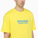 Maglietta di cotone giallo Martine Rose con logo
