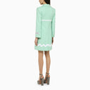 Patou Single Breasted Mint Green Cotton Coat