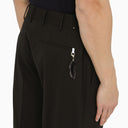 Pt Torino Black Virgin Wool Blend Trousers