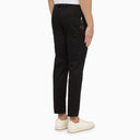 Pt Torino Navy Cotton Slim Trousers