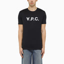 A.P.C. Logoed Navy Crewneck T Shirt