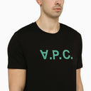A.P.C. Logoed Black Crewneck T Shirt