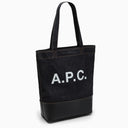 A.P.C. Blue Denim Tote Bag With Logo