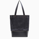 A.P.C. Axelle Tote Bag In Denim And Leather - Balardi