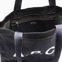 A.P.C. Axelle Tote Bag In Denim And Leather - Balardi