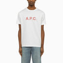 A.P.C. Logoed White/Red Crewneck T Shirt