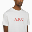 A.P.C. Logoed White/Red Crewneck T Shirt