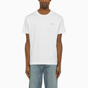 A.P.C. Logoed White Crewneck Nolan T Shirt