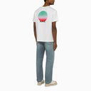 A.P.C. Logoed White Crewneck Nolan T Shirt