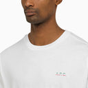 A.P.C. Logoed White Crewneck Nolan T Shirt
