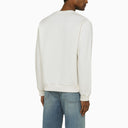 A.P.C. Logoed White/Red Crewneck Sweatshirt