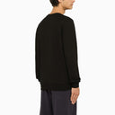 A.P.C. Black Crewneck Sweatshirt With Green Logo