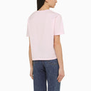 A.P.C. Roze katoenen t -shirt met logo