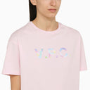 A.P.C. Roze katoenen t -shirt met logo