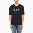 A.P.C. Logoed Navy Crewneck T Shirt