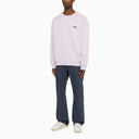 A.P.C. Lilac Crewneck Swater con logo