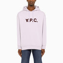 A.P.C. Milo Light Lilac Hoodie In Jersey