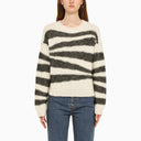 A.P.C. Zebra -Muster Crew Neckpullover