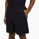 A.P.C. Dark Navy Bermuda Shorts In Cotton