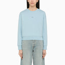 A.P.C. Light Blue Cotton Sweatshirt With Logo