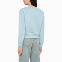 A.P.C. Light Blue Cotton Sweatshirt With Logo