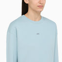 A.P.C. Light Blue Cotton Sweatshirt With Logo