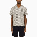 A.P.C. Short Sleeved White Patterned Shirt